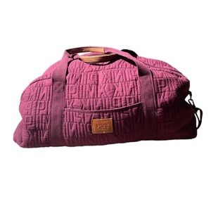 Vintage Victoria’s Secret dark purple travel duffel bag with shoulder strap